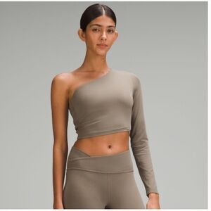 lululemon athletica Align Asymmetrical Long Sleeve Nomad Brown